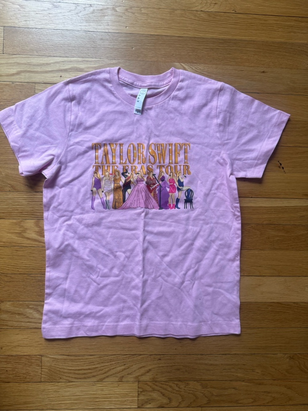 Taylor Swift The Eras Tour Pink Kids T-Shirt - Youth Medium